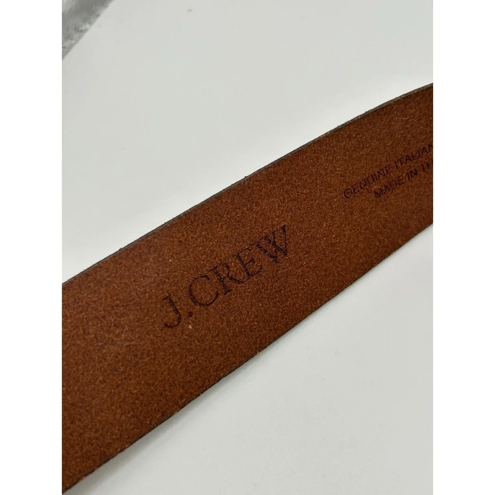 J. Crew Mens Italian Leather Belt Size 30 Brown Classic‎ Preppy Everyday